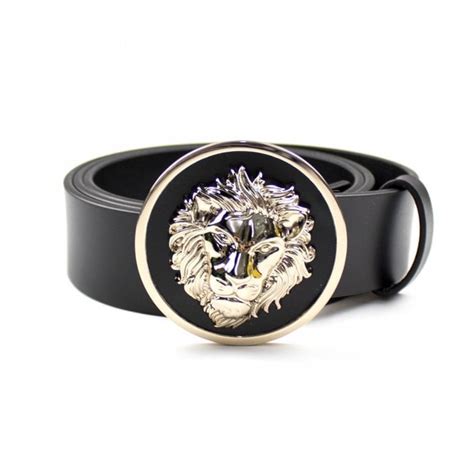 versace belt lion|versace lion head belt buckle.